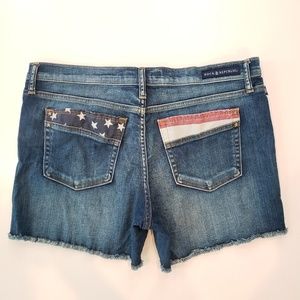 Rock & Republic Hula Jean Short America Themed 16